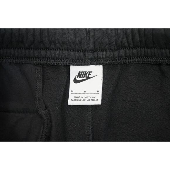 Nike Jogger Sweat Pants Tapered Cotton Blend Black W/Pockets Mens Sz Medium - Picture 8 of 9